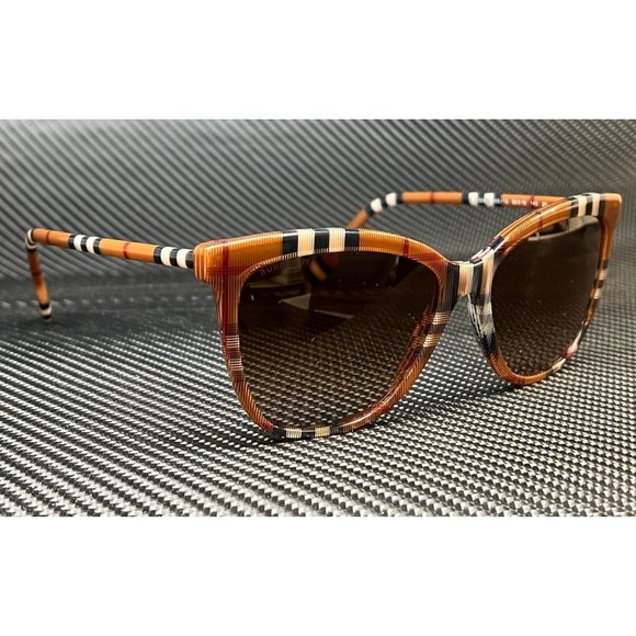 Burberry Check 56mm Women's Sunglasses - Picture 3 of 4